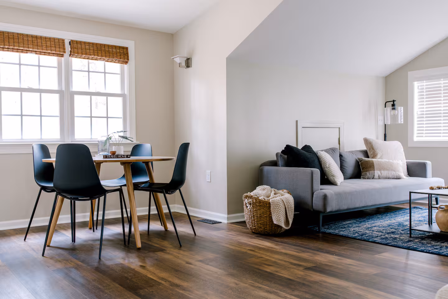 Stylish living room with modern furnishings