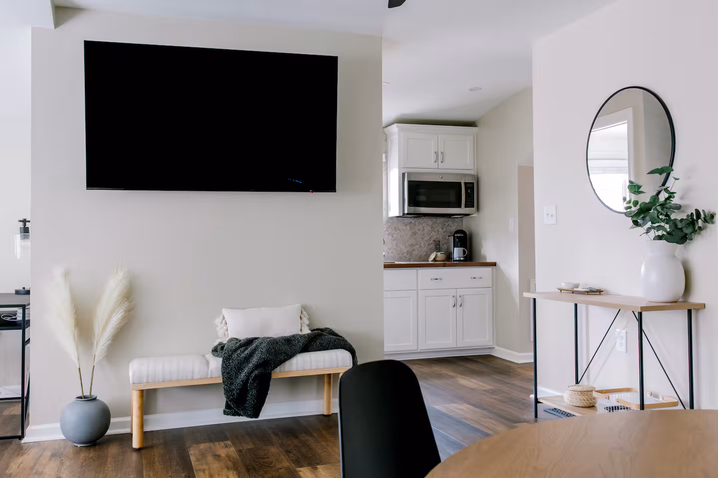 Warm and inviting lounge area